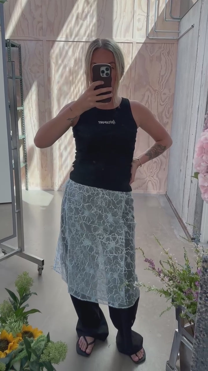 Alba Long Skirt - Ice Blue - OpéraSPORT
