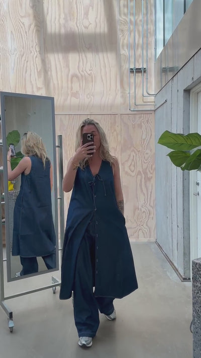 Air Denim Pauline Dress - Dark Blue Denim - Mads Nørgaard
