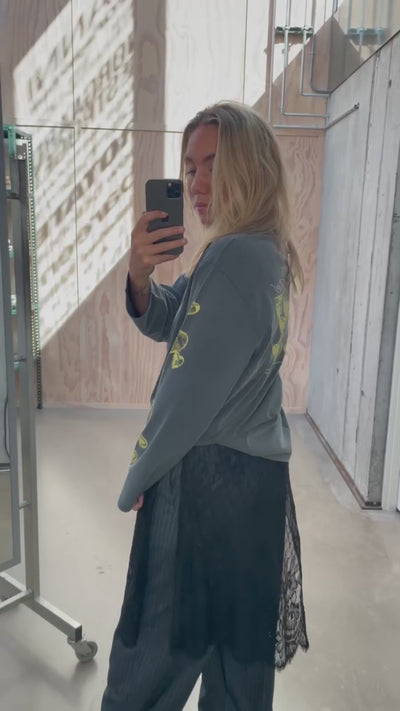 Cotton Jersey Jerry Tee LS - Black - Mads Nørgaard