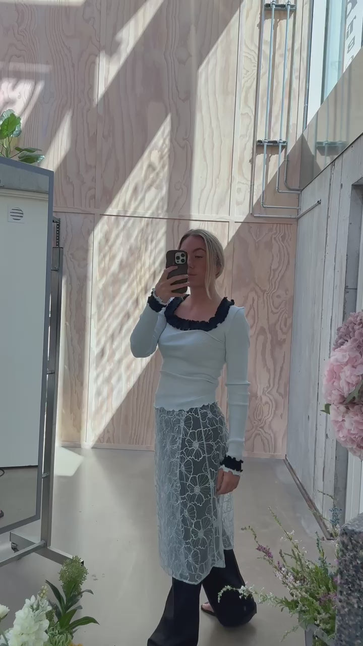 Rosie Seamless Top - Ice Blue - OpéraSPORT