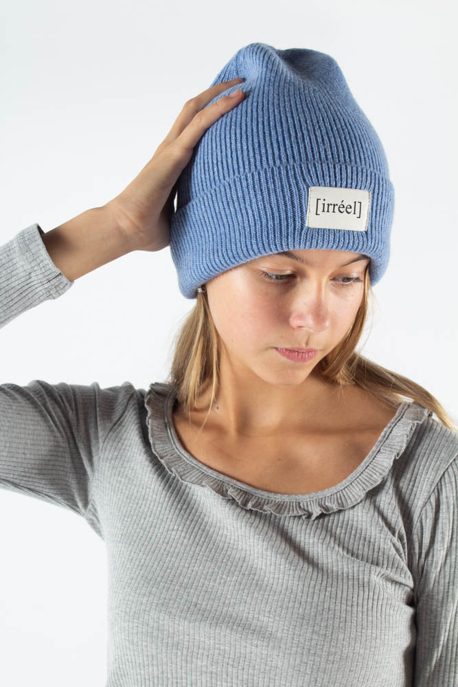 Akeelah Wool Beanie - Blå - irréel