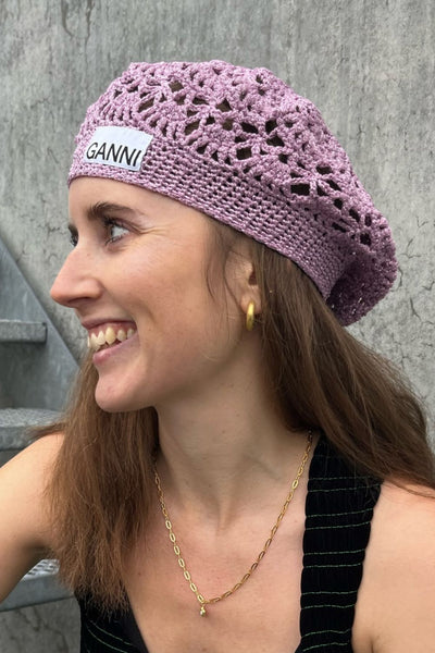 Beret - Light Lilac - GANNI