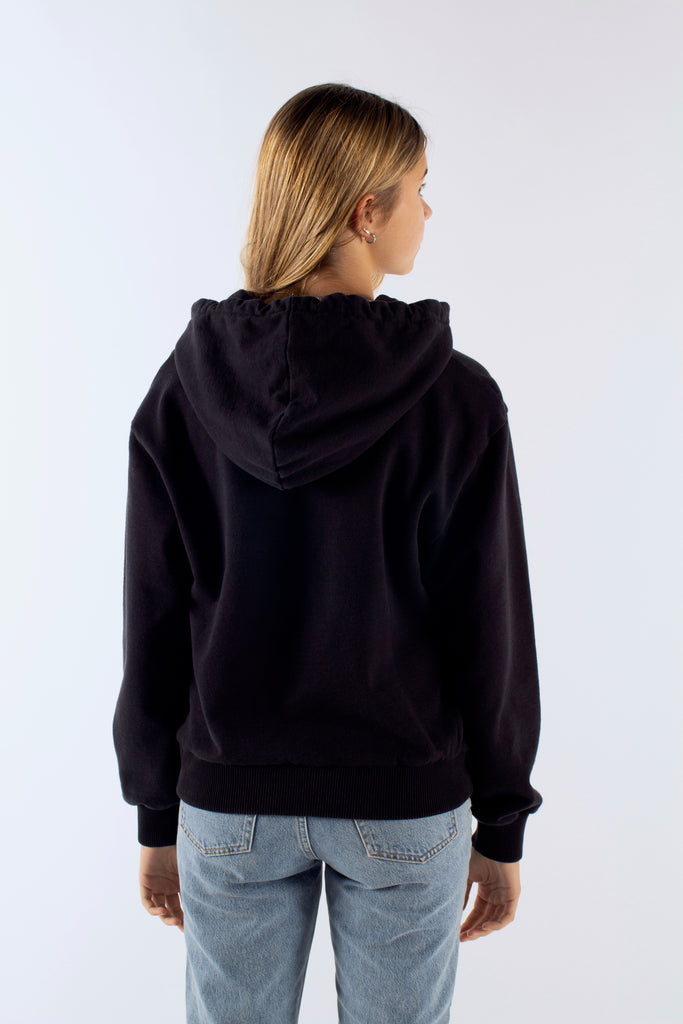 Skrymmande hoodie - bleka svart - Han Kjøbenhavn