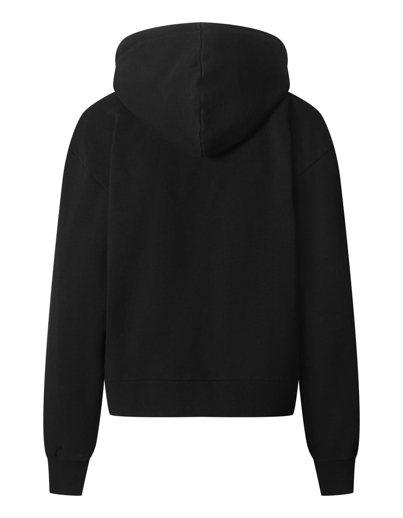 Skrymmande hoodie - bleka svart galax - Han Kjøbenhavn