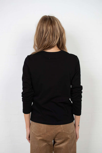 Moa Long Sleeve - Black fra Wood Wood - bagfra