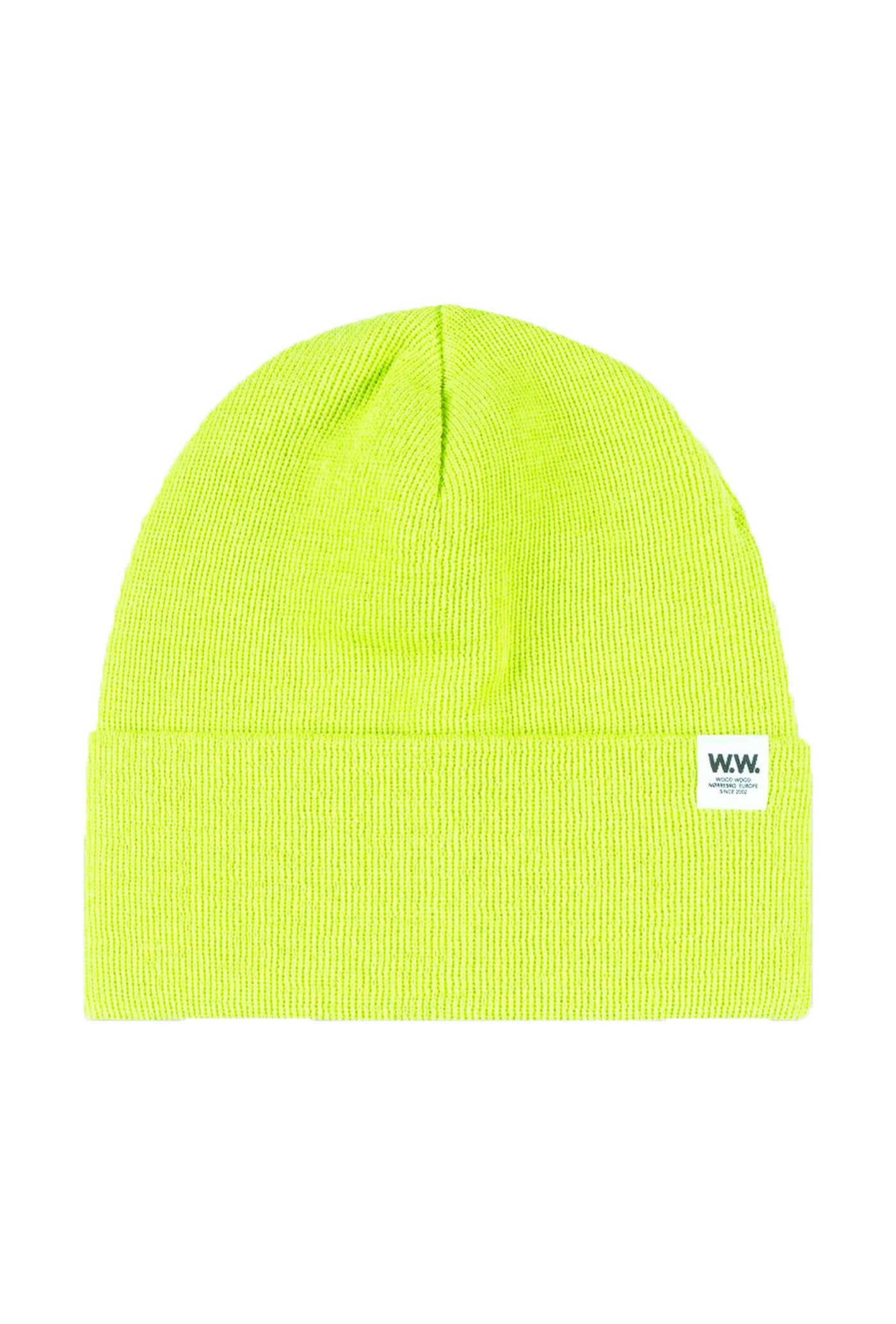 Gerald Tall Beanie Bright Green lime grøn hue Wood Wood 1