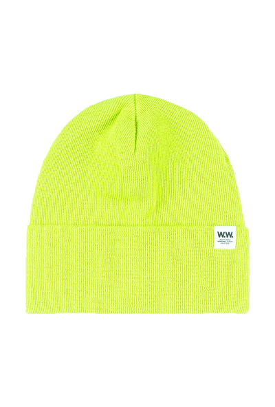 Gerald Tall Beanie Bright Green lime grøn hue Wood Wood 1