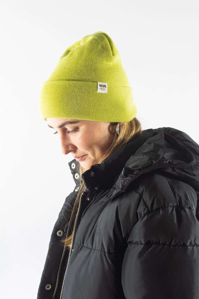 Gerald Tall Beanie - Ljusgrön - Wood Wood