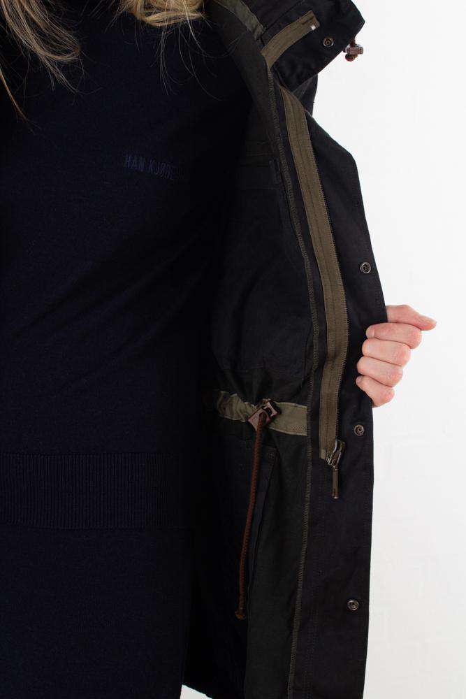 Oversized Vintage Army Jacket - Svart
