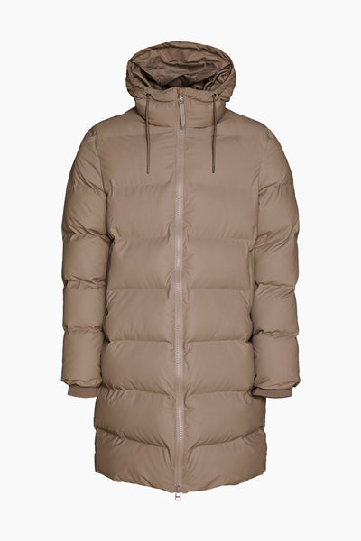 Long Puffer Jacket Taupe