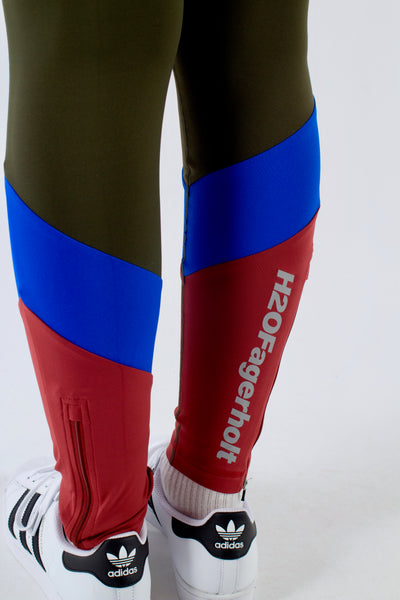 Långa tight tights mix - Skoggrön - H2O Fagerholt