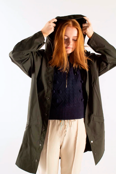 Long Jacket W3 - Green - Rains
