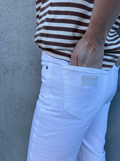 Lovy Rigid Denim  - Bright White - GANNI