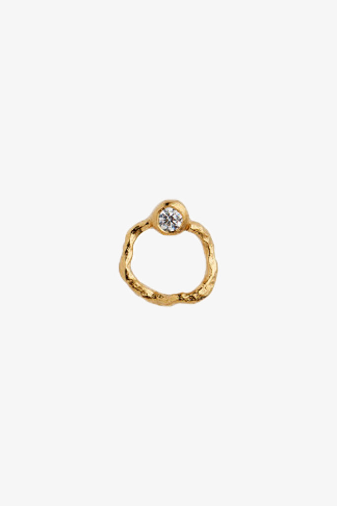 Petit ile de l'amour med stenar örhängen - guld - Stine A