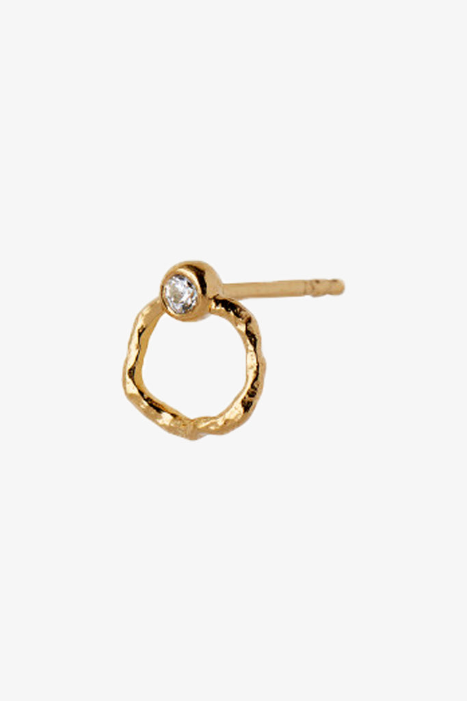 Petit ile de l'amour med stenar örhängen - guld - Stine A