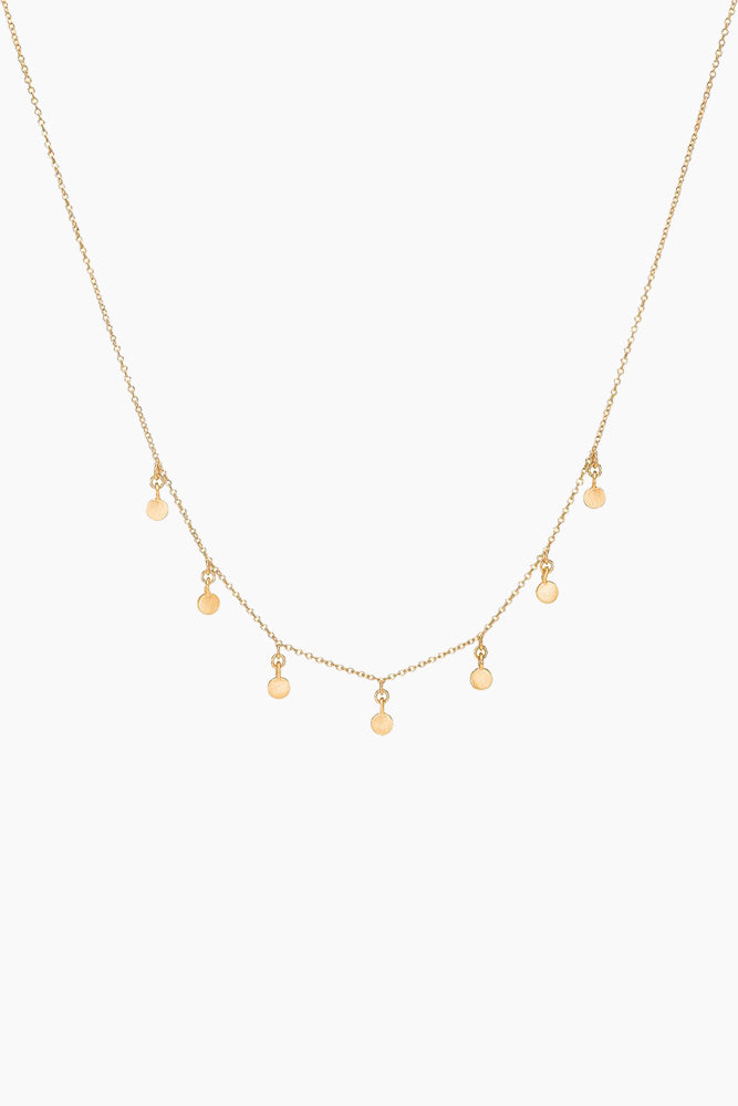 Regndroppar Choker - Guld - Emalj