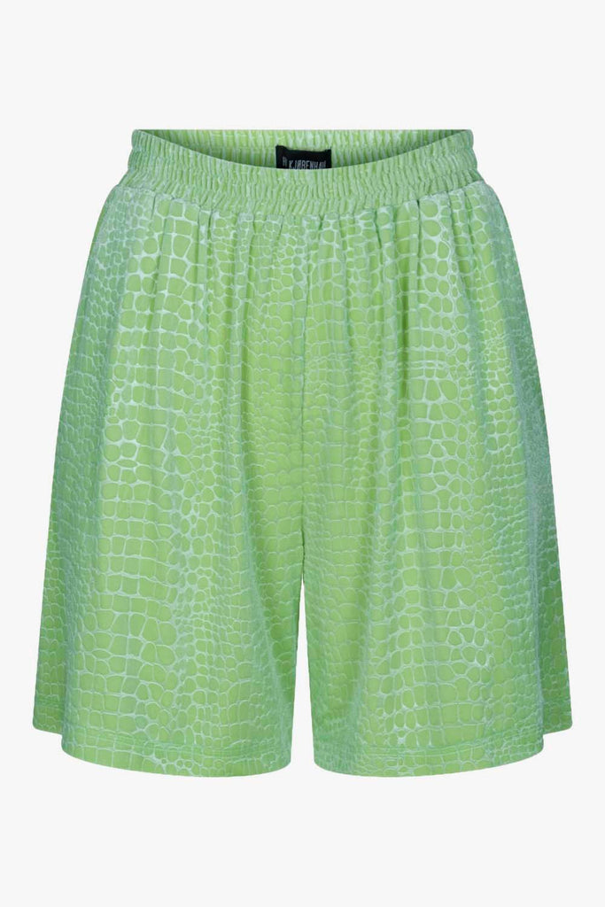 Wide Leg Shorts - Pale Green - Han Kjøbenhavn