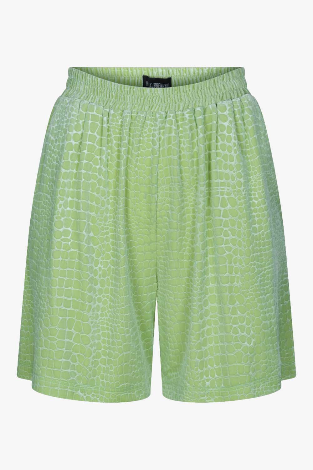 Wide Leg Shorts - Pale Green - Han Kjøbenhavn